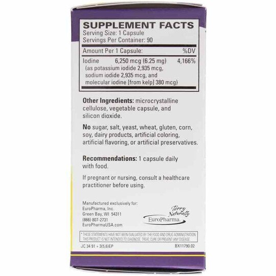 Tri-Iodine 6.25 Mg, 90 Capsules, TNT