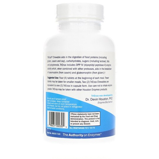 TriEnza Chewable for Digestive Intolerance, 180 Tablets, HSE
