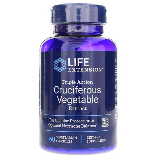 Triple Action Cruciferous Vegetable Extract, 60 Veg Cap, LFE