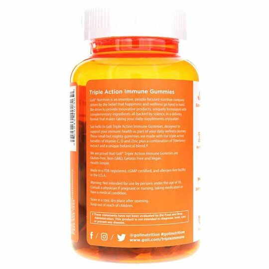 Triple Action Immune Gummies, 60 Gummies, GNI