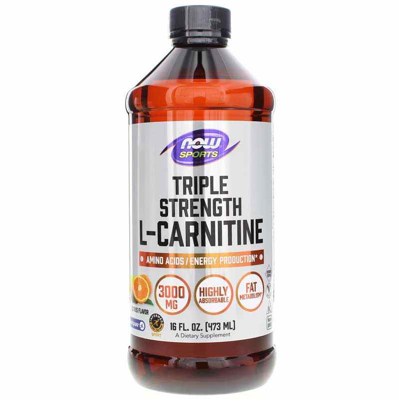 Triple Strength LCarnitine Liquid 3000 Mg, NOW Foods