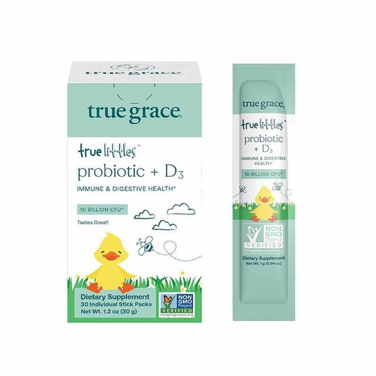 True Littles Probiotic + D3, 30 Stick Packs, TGR