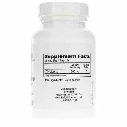 Tryptophan, 100 Capsules, BTP