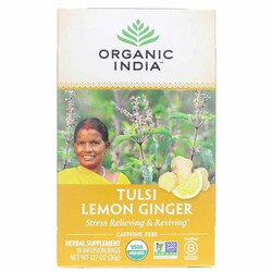 Tulsi Lemon Ginger Organic Tea 1