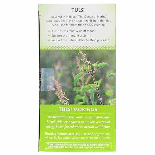 Tulsi Moringa Organic Tea, 18 Tea Bags, OGI