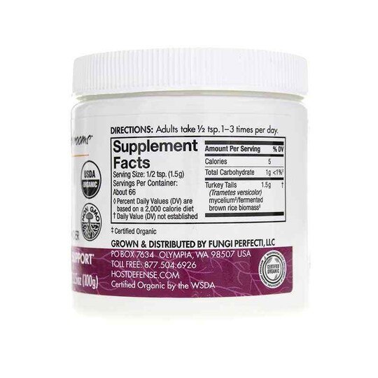 Turkey Tail Mushroom Mycelium Powder, 3.5 Oz, HDF