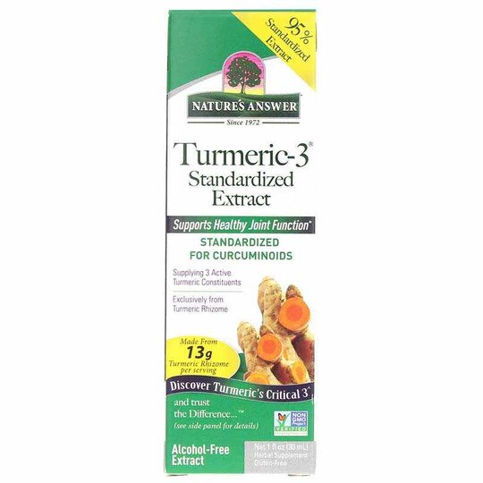 Turmeric-3 Extract Alcohol-Free, 1 Oz, NAN