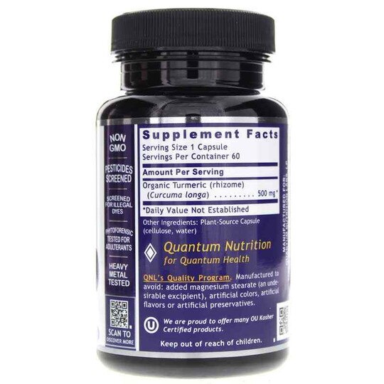 Turmeric, 60 Veg Capsules, QNL
