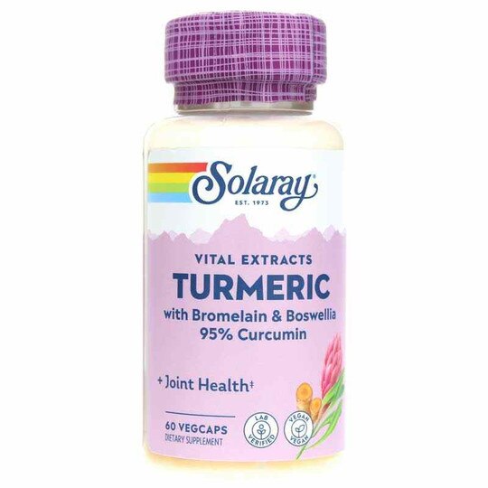 Turmeric with Bromelain & Boswellia, 95% Curcumin, 60 Veg Capsule, SLR