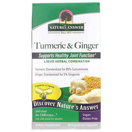 Turmeric & Ginger, 90 Veg Capsules, NAN