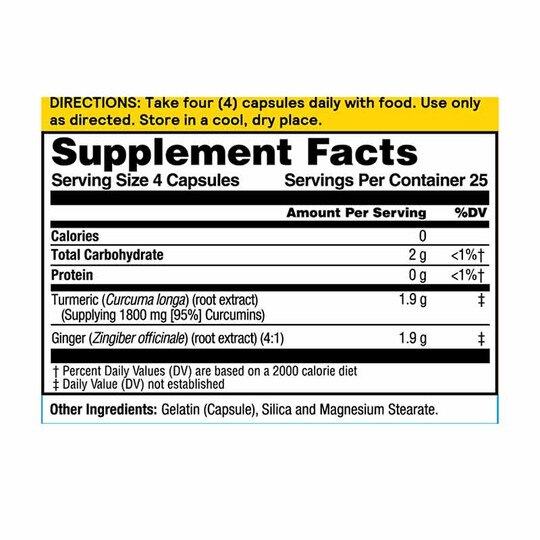 Turmeric Ginger Joint Ease, 100 Capsules, NTL