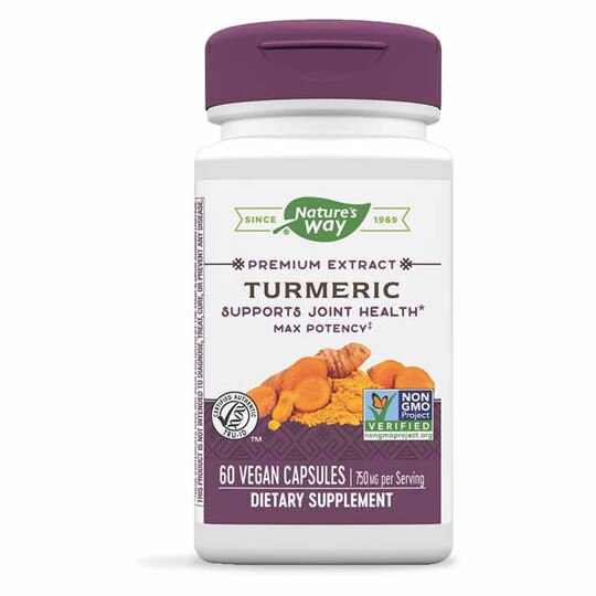 Turmeric Premium Extract 750 Mg, 60 Vegan Capsules, NWA
