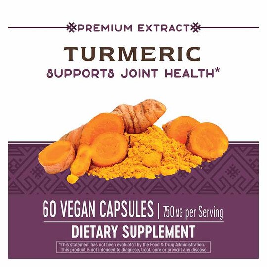 Turmeric Premium Extract 750 Mg, 60 Vegan Capsules, NWA