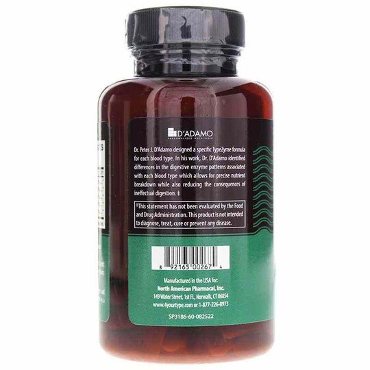 TypeZyme AB, 60 Veg Capsules, DAPN