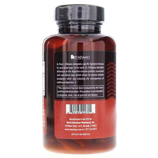TypeZyme O, 60 Veg Capsules, DAPN