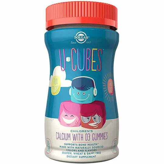 U Cubes Calcium with D3 Gummies for Children, SLG