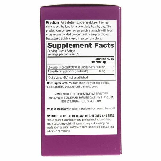 Ubiquinol CoQ10 Stat, 30 Softgels, RVN