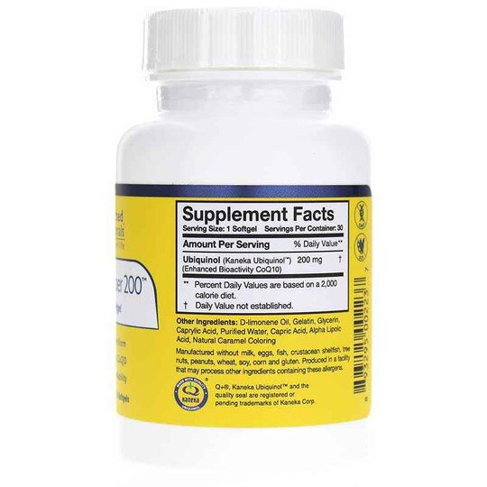 Ubiquinol Super 200, 30 Softgels, RSN