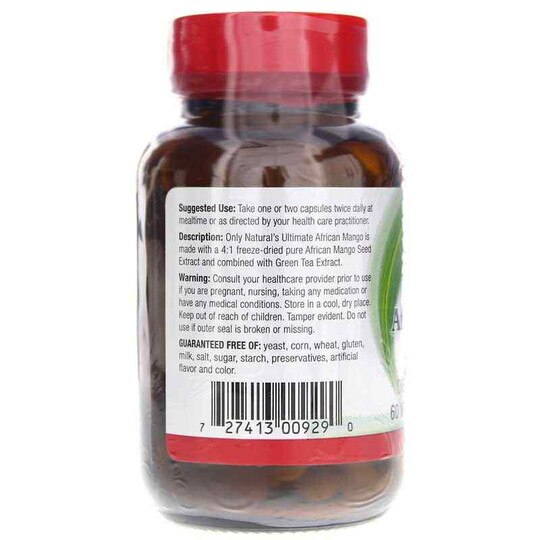 Ultimate African Mango Extract 300 Mg, 60 Veg Capsules, ONT
