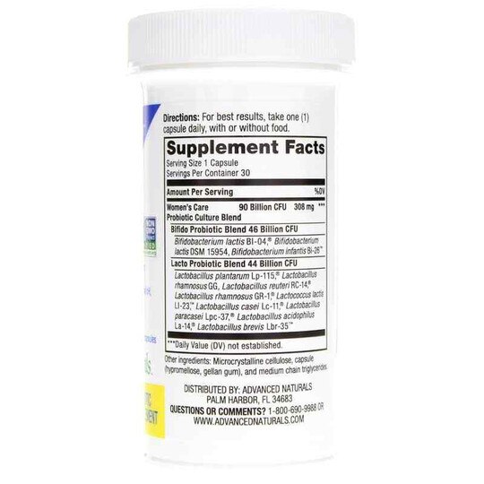 Ultimate FloraMax Total Woman Care 90 Billion, 30 Veg Capsules, ADVN