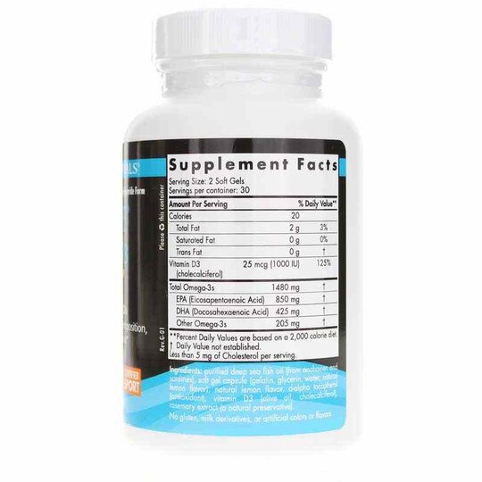 Ultimate Omega-D3 Sport, 60 Softgels, NRN