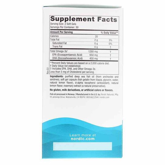 Ultimate Omega in Fish Gelatin Softgels, 60 Softgels, NRN