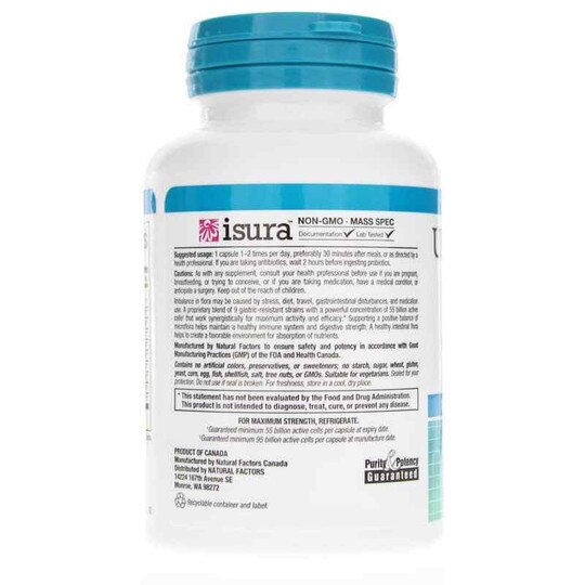 Ultimate Probiotic Critical Care 55 Billion, 30 Veg Caps, NF