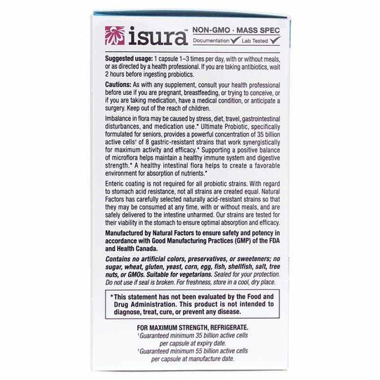 Ultimate Probiotic Senior's 35 Billion, 30 Veg Capsules, NF