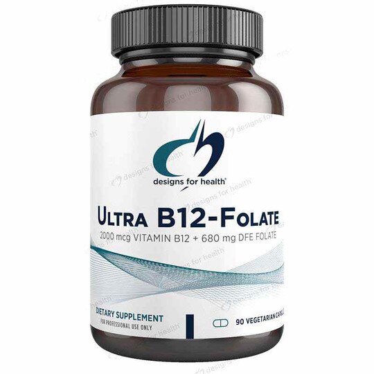 Ultra B12-Folate, 90 Veg Capsules, DFH