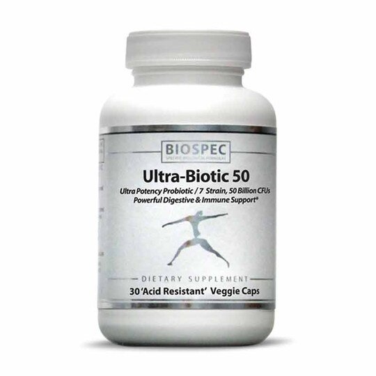 Ultra-Biotic 50, 30 Veg Capsules, BSP