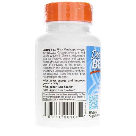 Ultra Cordyceps 750 Mg, 60 Veg Capsules, DRB