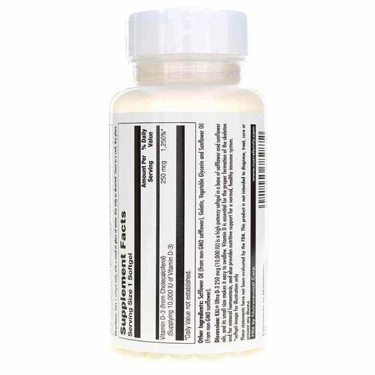 Ultra D-3 250 Mcg (10000 IU) ActivGels, 90 Softgels, KAL
