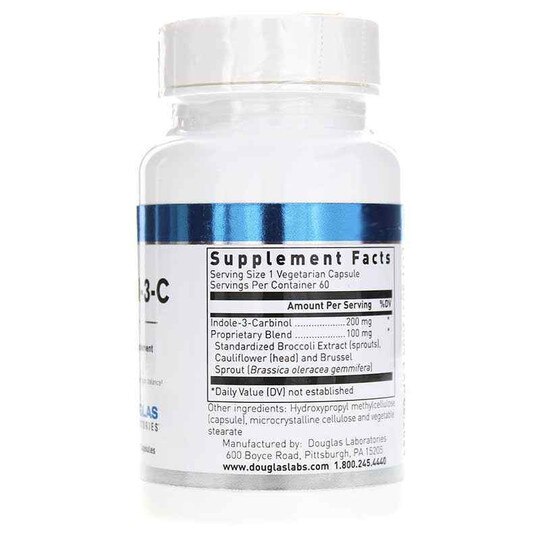 Ultra I-3-C Indole-3-Carbinol 200 Mg, 60 Veg Capsules, DGL