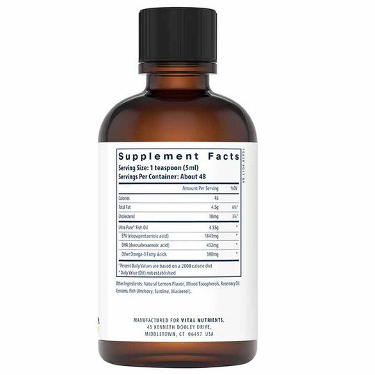 Ultra Pure Fish Oil 2600, 8 Oz, VTN