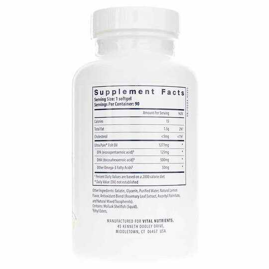 Ultra Pure Fish Oil 675 High DHA, 90 Softgels, VTN
