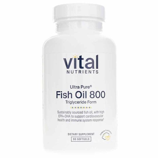 Ultra Pure Fish Oil 800 Triglyceride Form, 90 Capsules, VTN