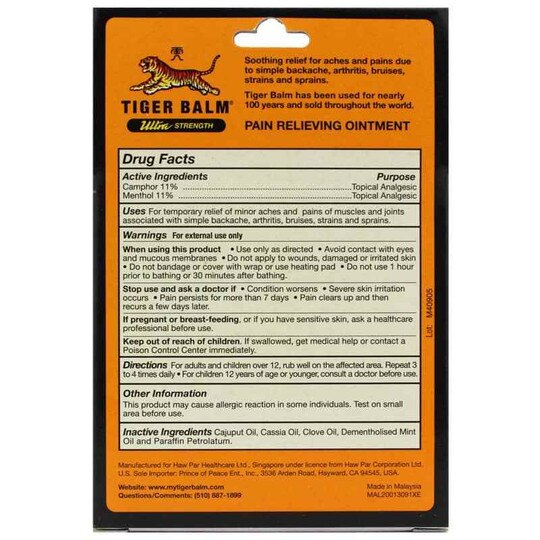 Ultra Strength Pain Relieving Ointment, 1.7 Oz, TB