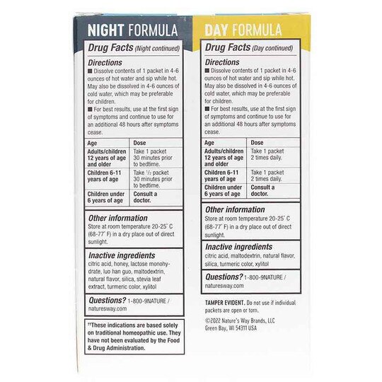 Umcka ColdCare Day + Night Drink Mix, 12 Packets, NWA