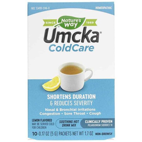 Umcka ColdCare Drink Mix Lemon Flavor, 10 Packets, NWA