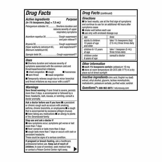 Umcka Cough Syrup, 4 Oz, NWA