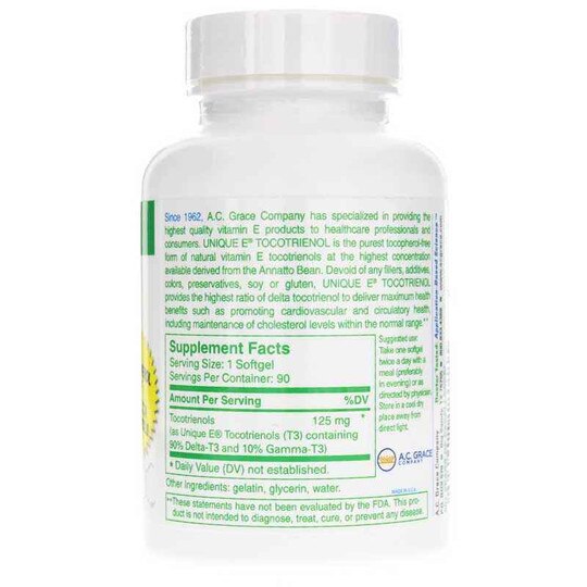 Unique E High Delta Tocotrienols, 90 Softgels, ACGC