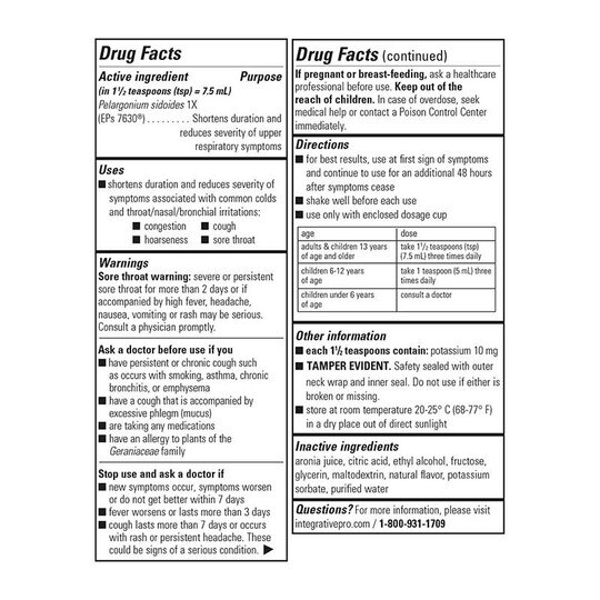 V Clear EPs 7630 Cherry Flavor Upper Respiratory Suppor, INT