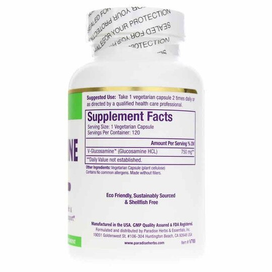 V-Glucosamine Plant Based, 120 Veg Capsules, PHE