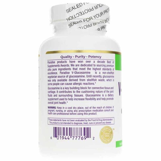 V-Glucosamine Plant Based, 120 Veg Capsules, PHE