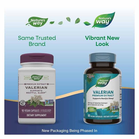 Valerian Standardized, 90 Veg Capsules, NWA