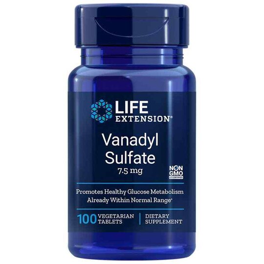 Vanadyl Sulfate 7.5 Mg, 100 Veg Capsules, LFE
