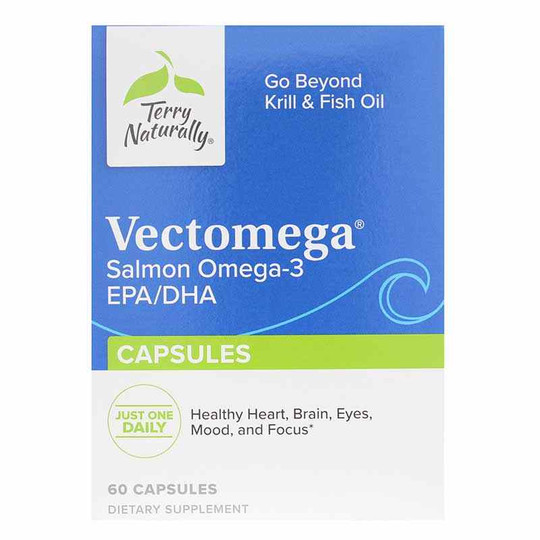 Vectomega Salmon Omega-3 EPA/DHA, 60 Capsules, TNT