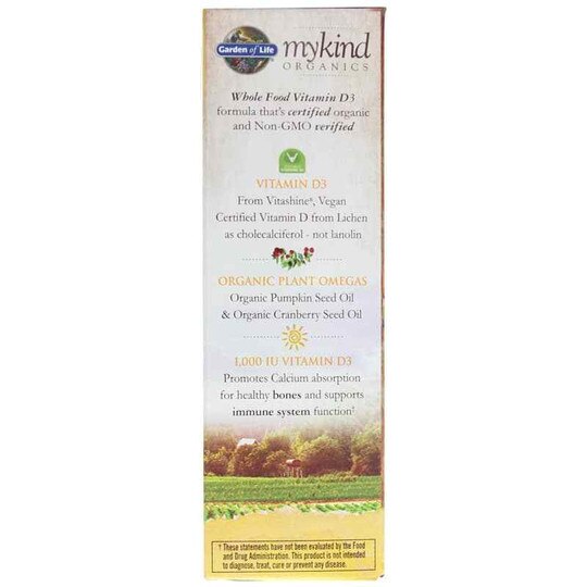 Vegan D3 1,000 IU Organic Spray Vanilla, 2 Oz, GOLM