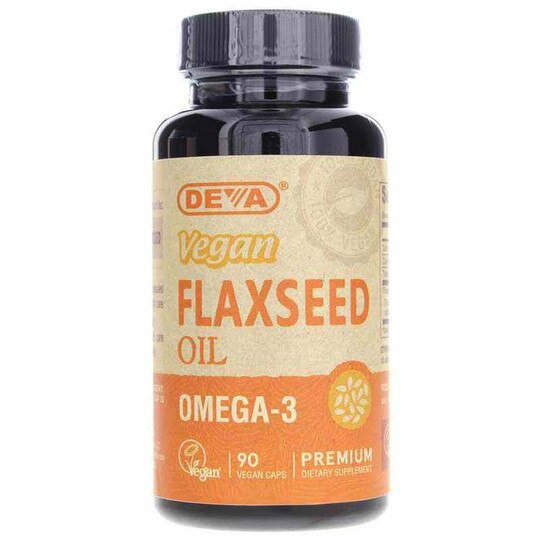 Vegan Flaxseed Oil, 90 Vegan Capsules, DN