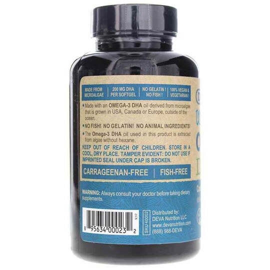 Vegan Omega-3 DHA, 90 Vegan Softgels, DN